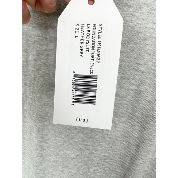 Universal Standard Foundation Bodysuit Turtleneck Gray Size Large - Picture 8 of 13